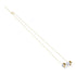 Howlite | Or | Collier barre de pierres précieuses